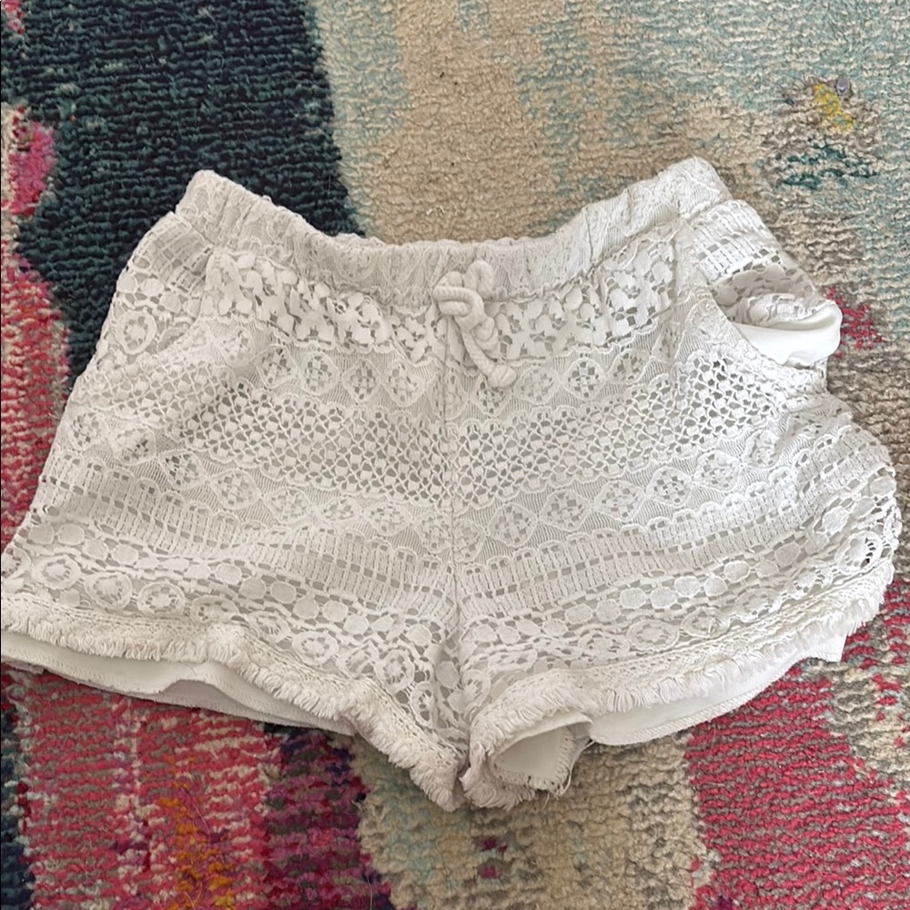 White Lace Women's Shorts